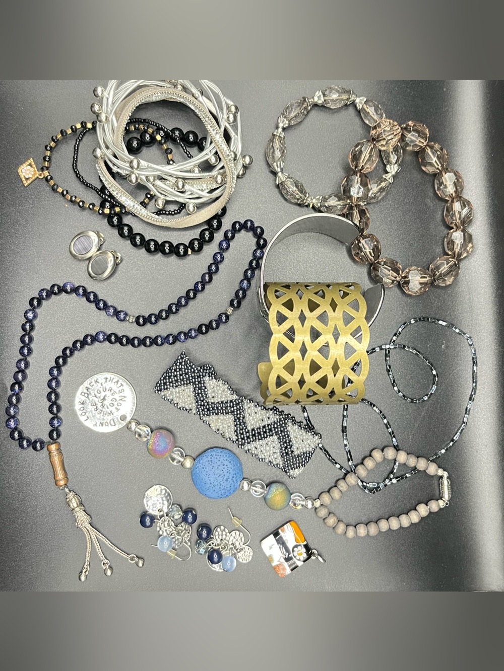 Cool Tones Fashion Jewelry Lot